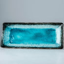 Plate Rectangular 28.5x 12cm Sky Blue Glaze