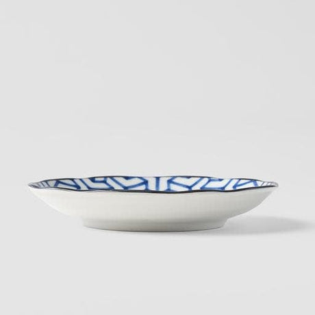Tapas Plate 16.5cm Herringbone Design
