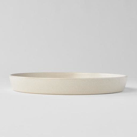 Plate High Rim 25cm Craft White Glaze