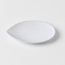 Plate Oval 13.5cm Snow Leaf Glaze