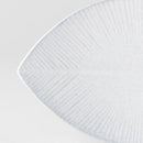 Plate Oval 13.5cm Snow Leaf Glaze