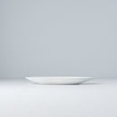 Plate Oval 21.5cm Snow Leaf Glaze