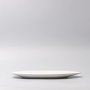 Plate Oval 31.5cm Snow Leaf Glaze