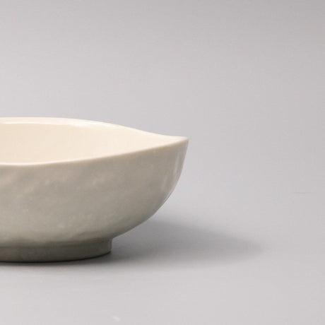 Bowl Organic Shape 11cm Kanso Soft White Glaze