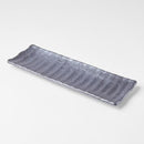 Sashimi Plate 33cm Crumpled Design