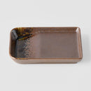 Sauce Dish 13cm Shigaraki Brown Glaze