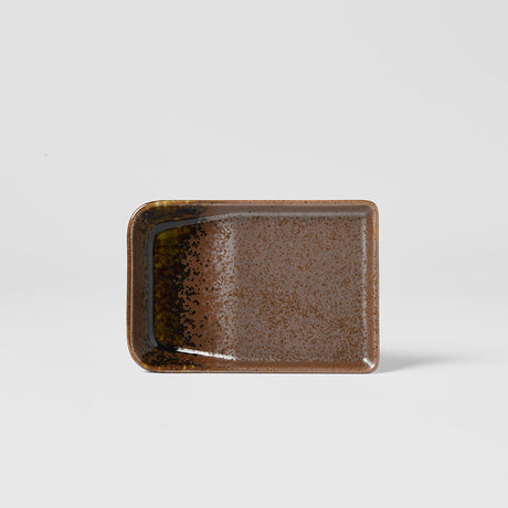 Sauce Dish 13cm Shigaraki Brown Glaze