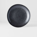 Dinner Plate Organic Shape 23cm Kanso Matt Black Glaze