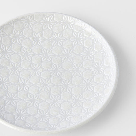 Tapas Plate 17cm White Star Glaze