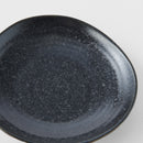 Saucer Organic Shape 13.5cm Kanso Matte Black Glaze