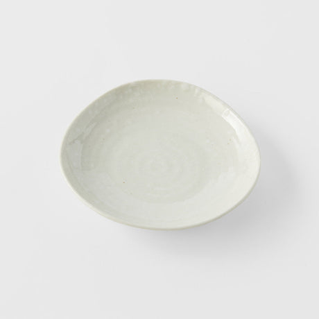 Saucer Organic Shape 13.5cm Kanso Soft White Glaze