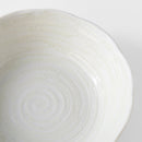 Bowl 21.5cm White Spiral Glaze