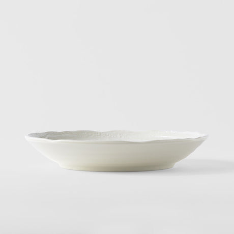 Pasta Bowl 22cm White Spiral Glaze