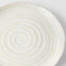Side Plate 21.5cm White Spiral Glaze