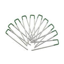 Artificial Grass Roll Pegs / Fake Grass Galvanized Metal Pegs with Green Top 10 Pieces