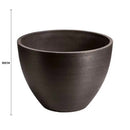 Polished Black Planter Bowl 30cm
