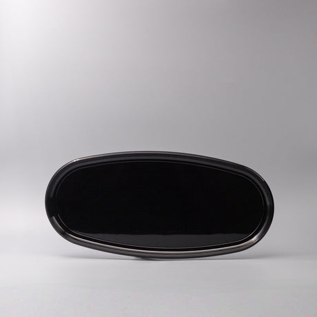 Platter Oval 42.5cm Black Lacquerware Glaze