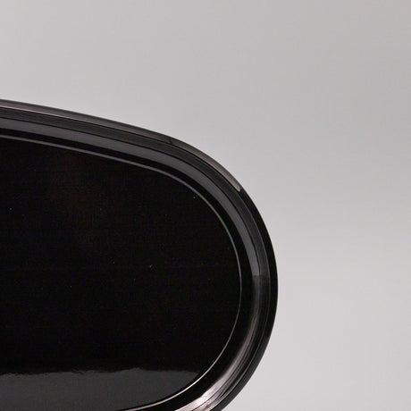 Platter Oval 42.5cm Black Lacquerware Glaze