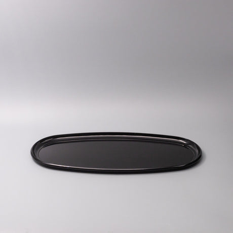 Platter Oval 42.5cm Black Lacquerware Glaze