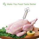 ASMOKE Stainless Steel Meat Injector Syringe Kit