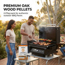 ASMOKE 19kg (40lbs) Premium Oak Wood BBQ Smoker Pellets Bulk Bundle (8 x 2.27kg Bags)