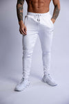 SLIM FIT TERRY JOGGERS WHITE MEDIUM