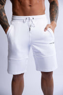 SLIM FIT TERRY SHORTS WHITE X-LARGE