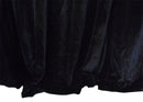 Long Large Velvet Curtains Black PINCH PLEAT 590x270cm + 30 Hooks Polyeste New