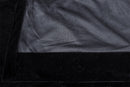 Long Large Velvet Curtains Black PINCH PLEAT 590x270cm + 30 Hooks Polyeste New