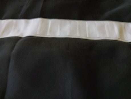 Sheer Voile Curtains 548cm wide 230cm Drop+30 Hooks Pinch Pleat New, Black