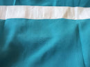 2 Long drop Sheer Voile Curtains 592cm x 270cm Drop+Hooks Pinch Pleat Lake Blue