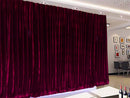 Large Thick Velvet Curtains 590x230cm with full liner 30 hooks Burgundy New
