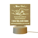 NNEOBA Personalized Dad Night Lamp - Perfect Gift for Father's Day