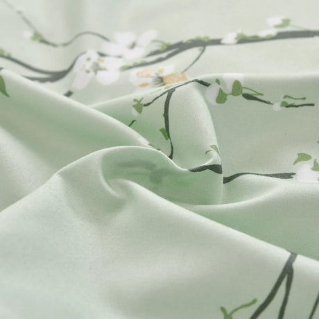 Green Alpine Botanical Quilt / Doona / Duvet Cover set