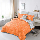 Charming Autumn Warm oranage 3 Pc Comforter & Pillow Cover Set