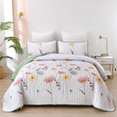 Intricate Quilted Coverlet and Pillowcases Set: A Work of Art for Your Bedroom