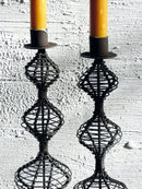 casa-verde-wire-candlestick-dakar-antique-rust