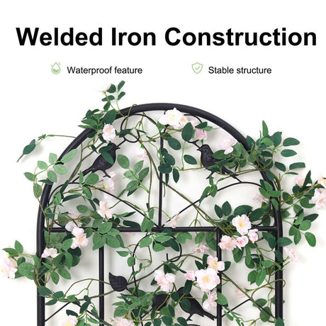 Garden Trellis Climbing Plant Support Patio Wire Lattice Grid Panel Stake Fence