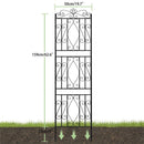 2 Pcs Large Metal Garden Trellis for Outdoor Yard & Patio