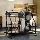 Extra Large Golf Bag Storage Rack - Heavy Duty Organizer Stand for Multiple Bags & Clubs