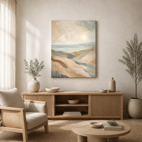 Coastal Drift Stretched Canvas Wall Art - Portrait - 40W x 50H cm