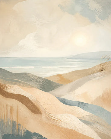 Coastal Drift Stretched Canvas Wall Art - Portrait - 40W x 50H cm