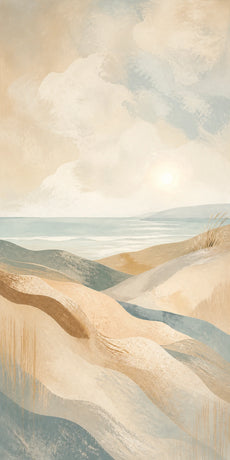 Coastal Drift Stretched Canvas Wall Art - Portrait - 40W x 50H cm