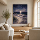 Moonlit Dunes Stretched Canvas Wall Art - Portrait - 60W x 120H cm
