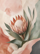 Protea Hush Stretched Canvas Wall Art - Portrait - 60W x 80H cm