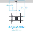 Ceiling Wall Mount TV Bracket 27- 65" with Tilt Feature & 180 Rotate For Samsung
