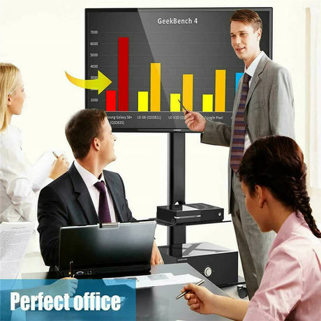 Heavy Duty Swivel Floor TV Stand Tall Corner TV Mount Stand for 32-70