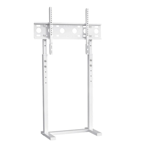 32-60 Inch TV Floor Stand Base - Universal Large TV Mount Holder Bracket - Adjustable Freestanding TV Stand for Living Room Bedroom - White