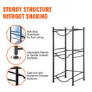 3 Tier 5 Gallon Water Bottle Holder Heavy Duty Single Row Water Jug Rack for 3 Bottles Kitchen Office Living Room Black