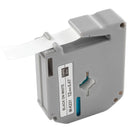 Label Maker Tape, 0.47 in / 12 mm Black on White Label Cartridge Compatible for Various Types of Brother Labelers